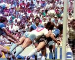 Julio Olarticoechea protagonizó una de las salvadas más importantes en la historia de los Mundiales frente a los delanteros ingleses.