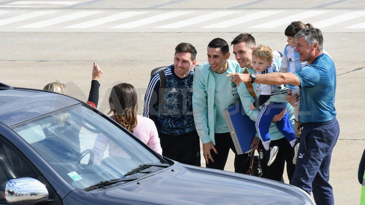 Junto a Messi llegaron Di María y Lo Celso.&nbsp;