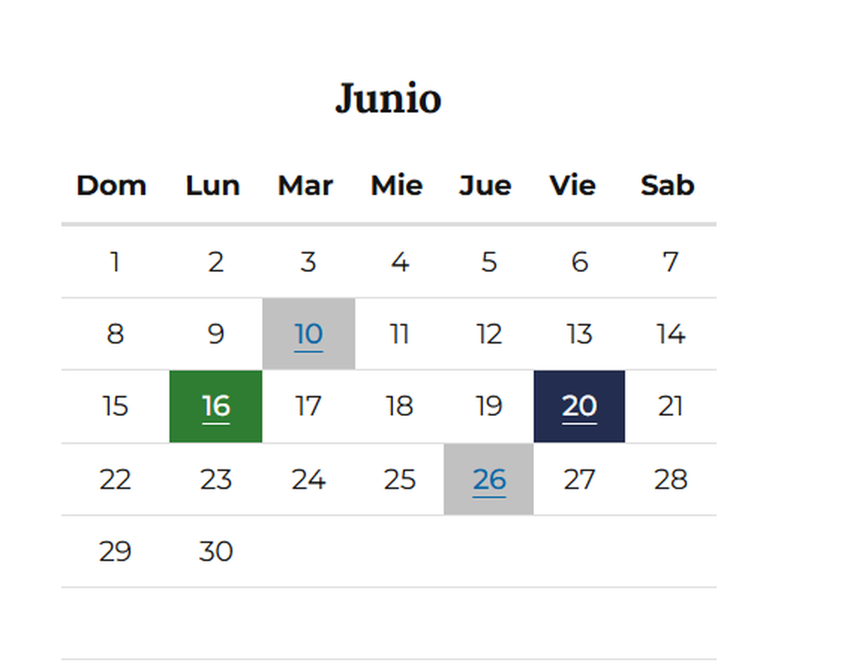 El Día del Padre coincide con el feriado del 16 de junio. El Día del Padre coincide con el feriado del 16 de junio. 