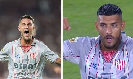 Franco Pardo y Adrián Balboa, los goleadores de la noche tatengue. Franco Pardo y Adrián Balboa, los goleadores de la noche tatengue.