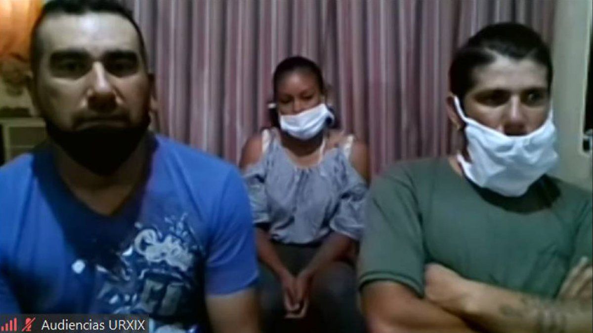 Los sospechosos participaron de las audiencias por videoconferencia