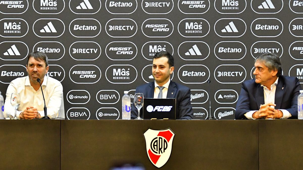 Chacho Coudet fue presentado este miércoles como nuevo DT de River Plate.