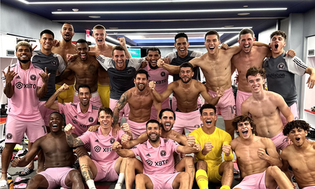 El festejo de Inter Miami tras ganarle a Dallas FC. El festejo de Inter Miami tras ganarle a Dallas FC.
