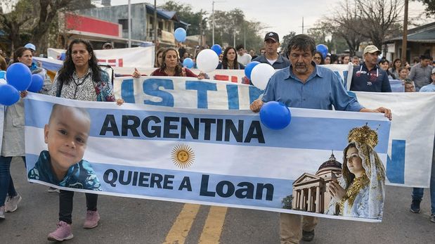Marcha por Loan. Foto: AICA.