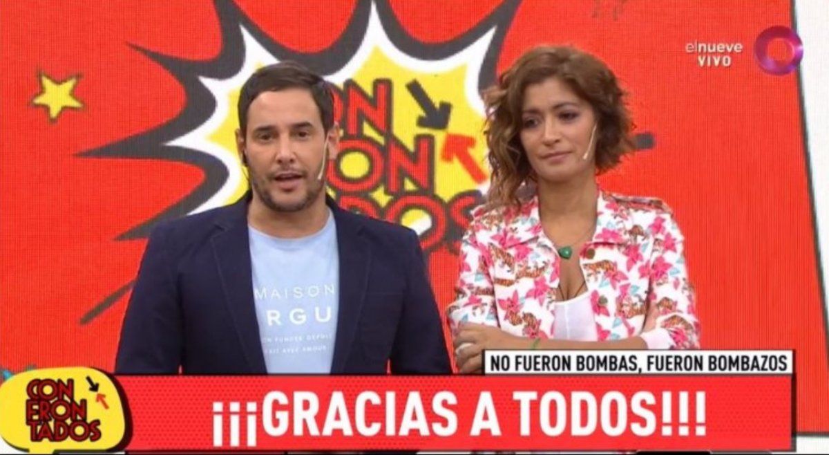 Carla Conte y Rodrigo Lussich se despidieron de Confrontados entre lágrimas