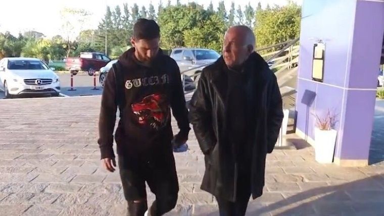 Lionel Messi llegó a la Argentina