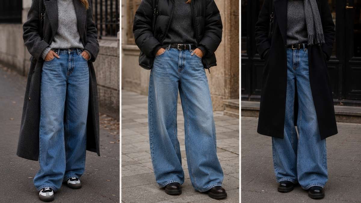 Las siluetas oversized y los cortes amplios marcan el regreso del denim como protagonista de la temporada.
