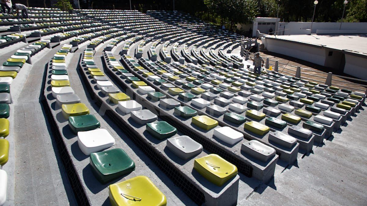 Obras en el Anfiteatro Parque del Sur.