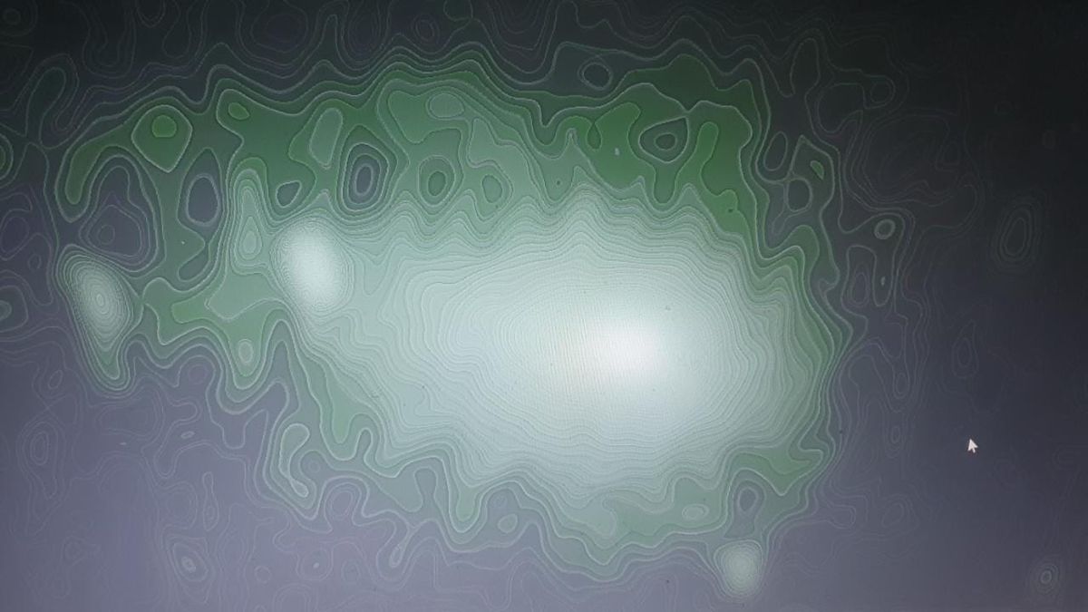 El núcleo del cometa verde en Santa Fe, rodeado de la cabellera.