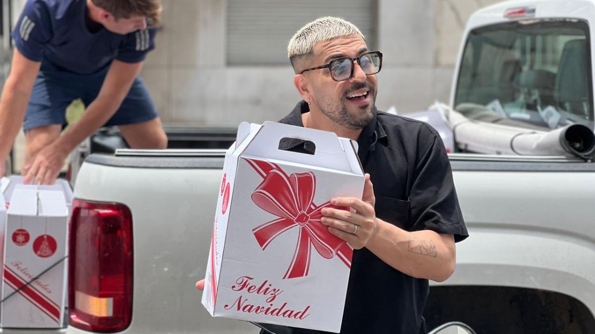 Campaña solidaria: Facundo Mazzei trajo a AIRE las 50 cajas que donó la obra de Flavio Mendoza: Estamos muy contentos de ser parte