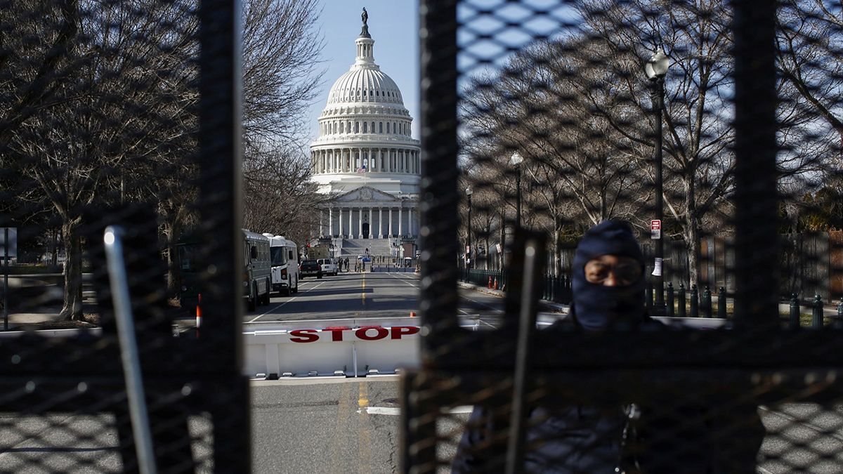 La seguridad en inmediaciones del Capitolio