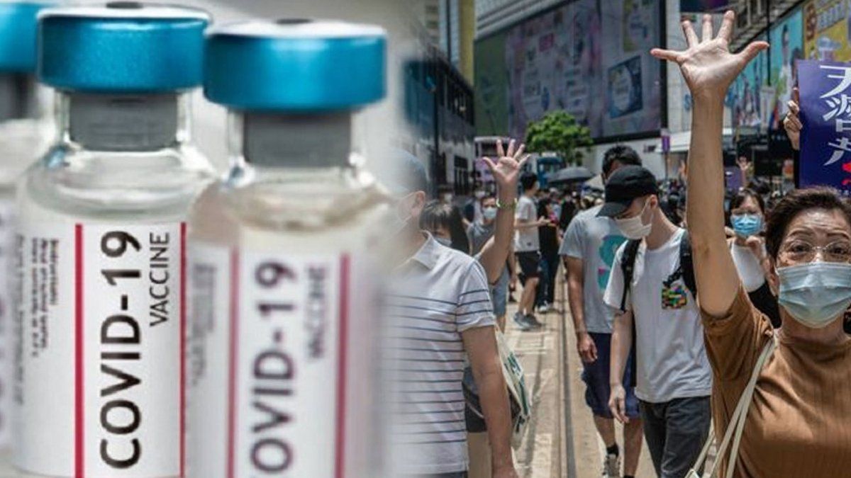 Hong Kong tiene a un bajo porcentaje de su población vacunada.
