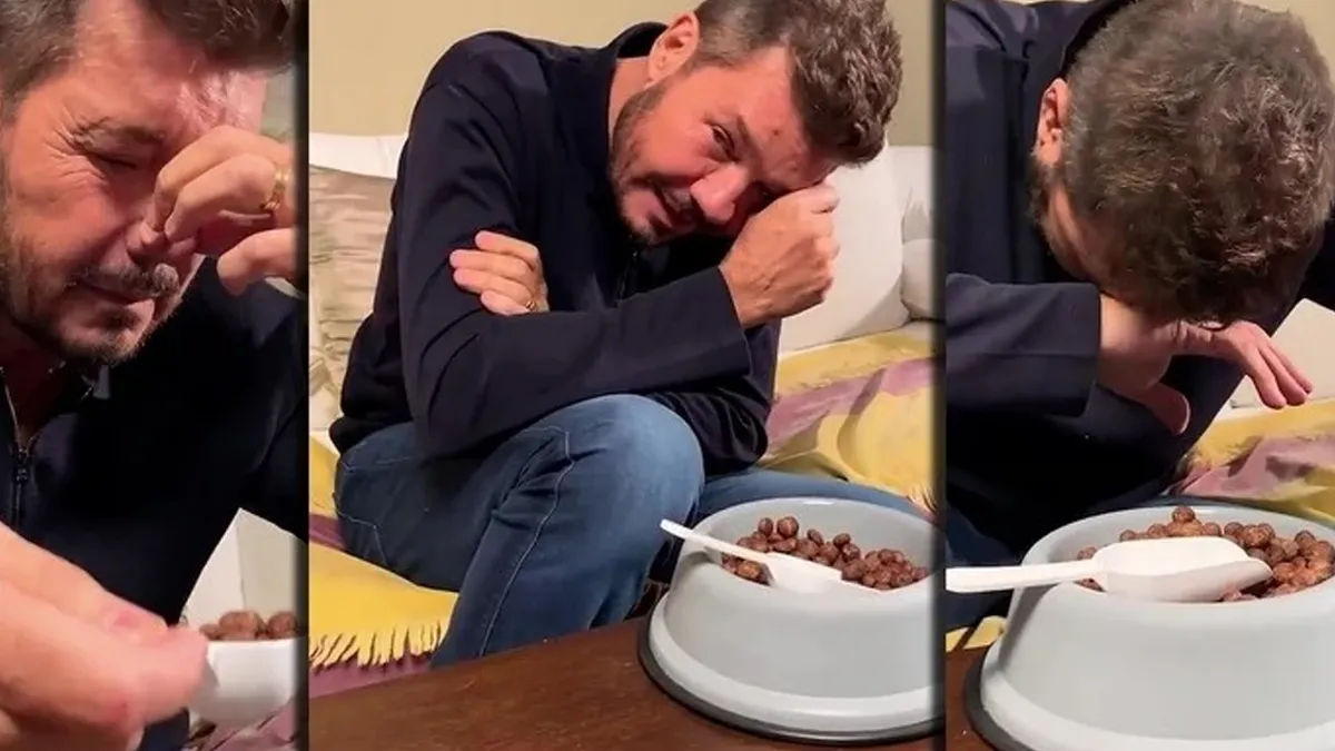 Marcelo Tinelli tuvo que comer comida de perro por una apuesta