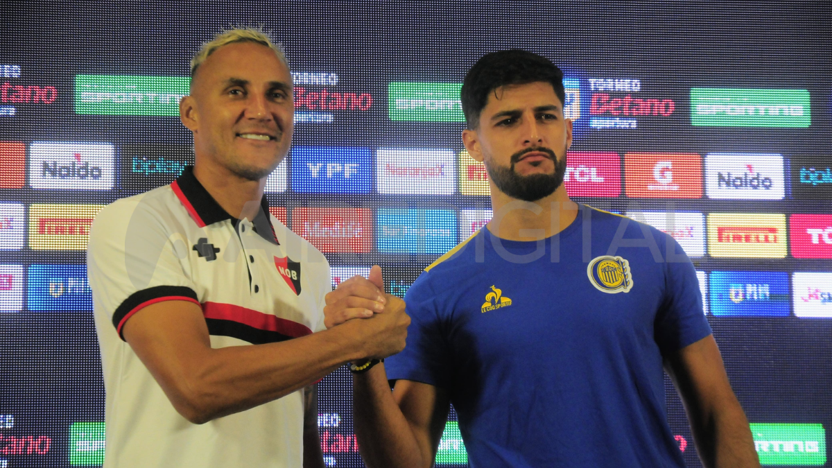 Keylor Navas y Facundo Mallo compartieron conferencia antes del clásico rosarino. Keylor Navas y Facundo Mallo compartieron conferencia antes del clásico rosarino.