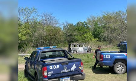 Este miércoles por la mañana se confirmó que la camioneta incinerada en la que se encontraron restos óseos humanos no tenía denuncias por robo.