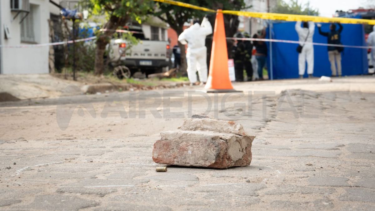Peritos levantaron algunas vainas servidas de la escena del crimen de Demarchi. 