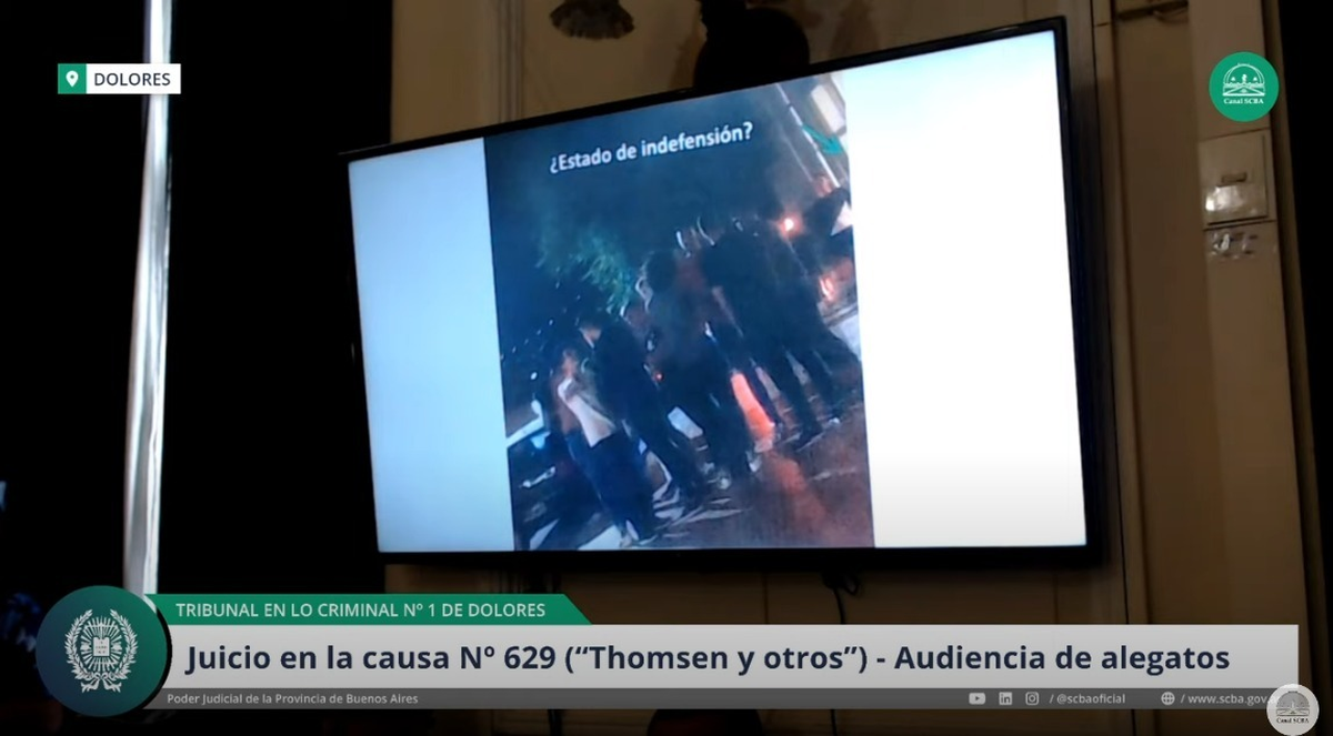 La foto que probaría que no hubo estado de indefensión.