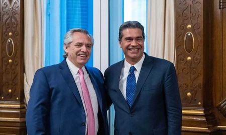 El presidente Alberto Fernández y el gobernador de Chaco, Jorge Capitanich. El presidente Alberto Fernández y el gobernador de Chaco, Jorge Capitanich.
