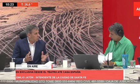 El intendente estuvo en Aire de Santa Fe este martes y repasó los temas más importantes de la ciudad junto a Luis Mino. El intendente estuvo en Aire de Santa Fe este martes y repasó los temas más importantes de la ciudad junto a Luis Mino.