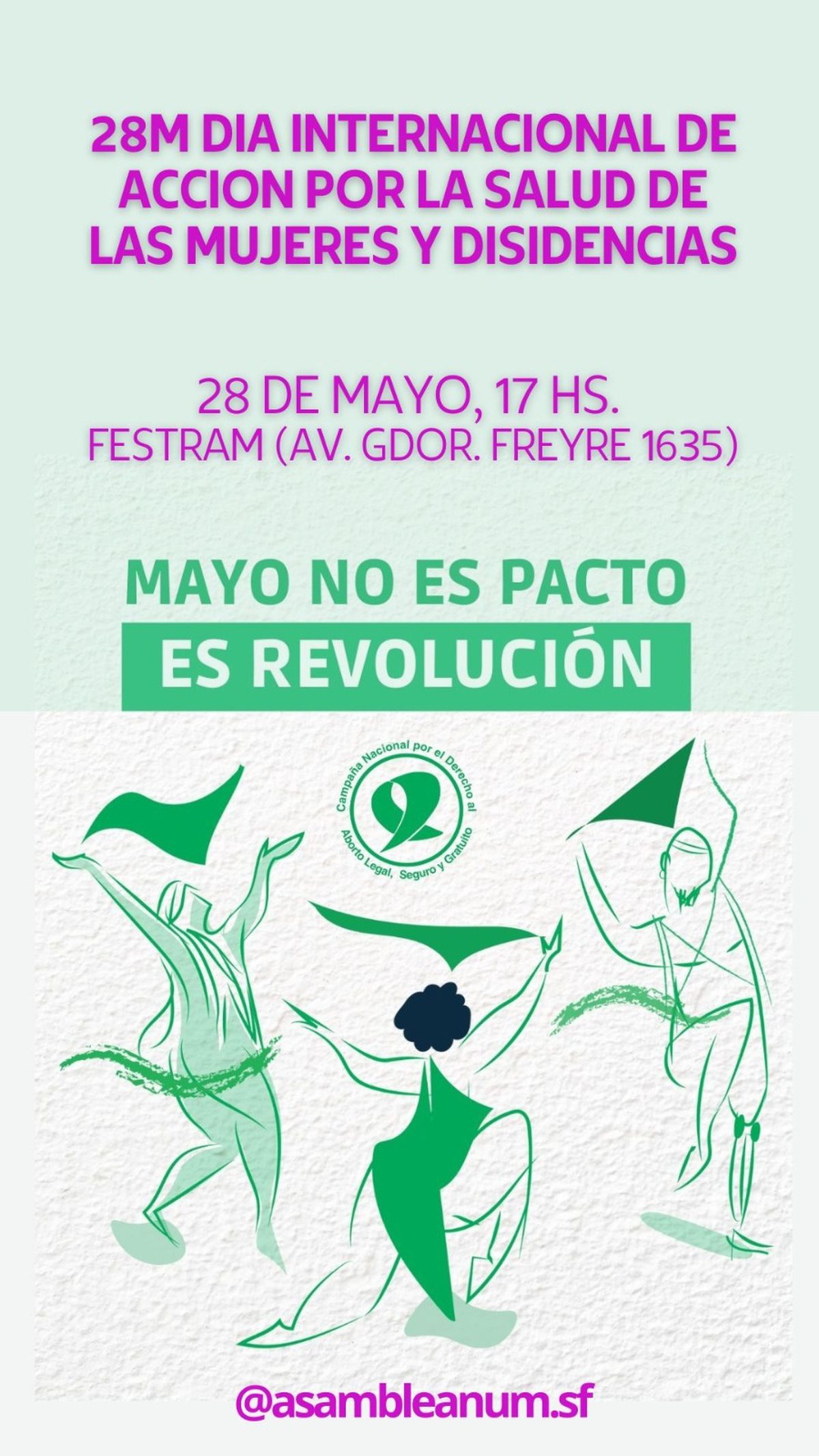 La Asamblea Ni Una Menos Santa Fe convoca a una jornada de acción este 28 de mayo. La Asamblea Ni Una Menos Santa Fe convoca a una jornada de acción este 28 de mayo.