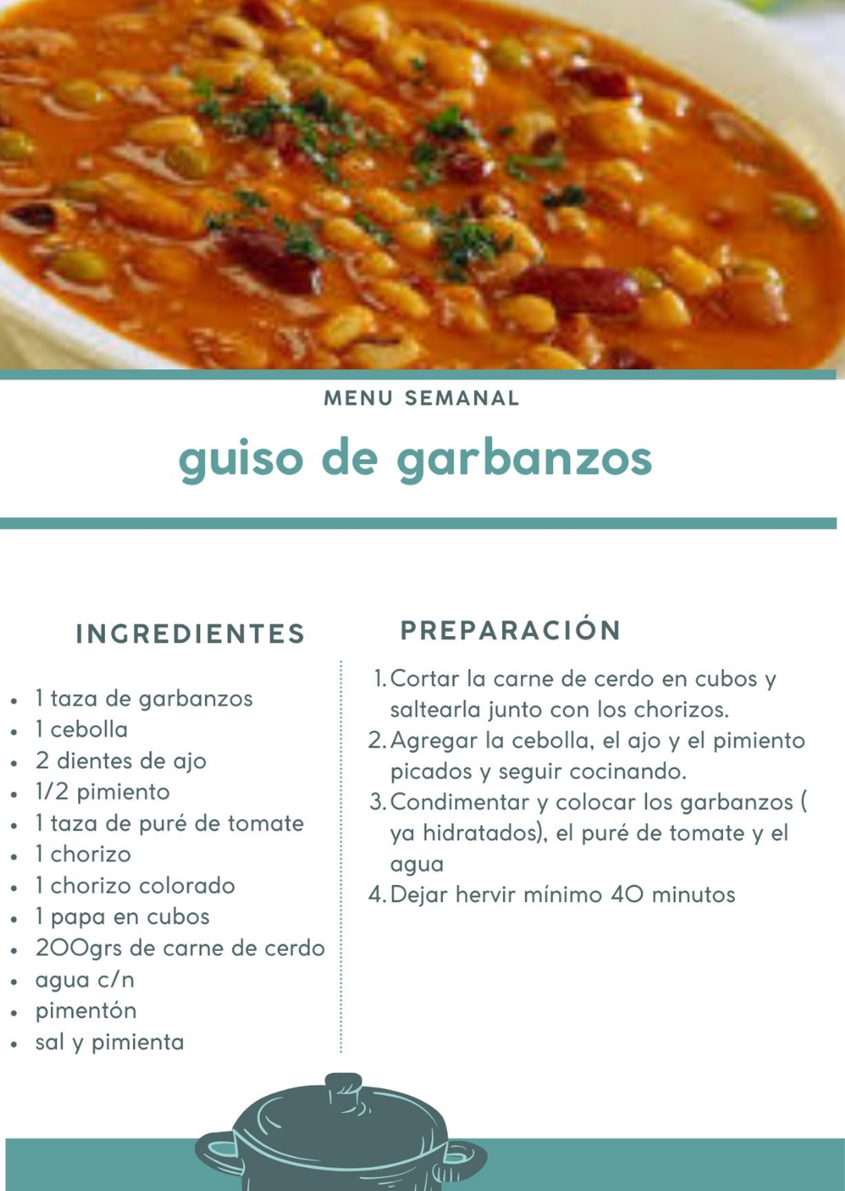 El paso a paso para hacer guiso de garbanzo en casa. El paso a paso para hacer guiso de garbanzo en casa.