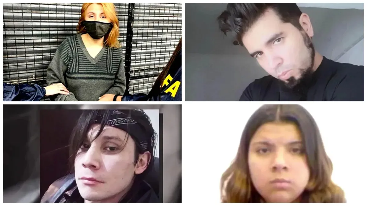 Los cuatro detenidos tras el atentado a Cristina Kirchner (Foto: Télam).