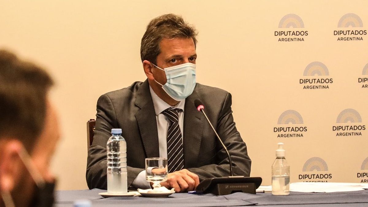 El presidente de la Cámara de Diputados, Sergio Massa, dio negativo en el hisopado por covid.