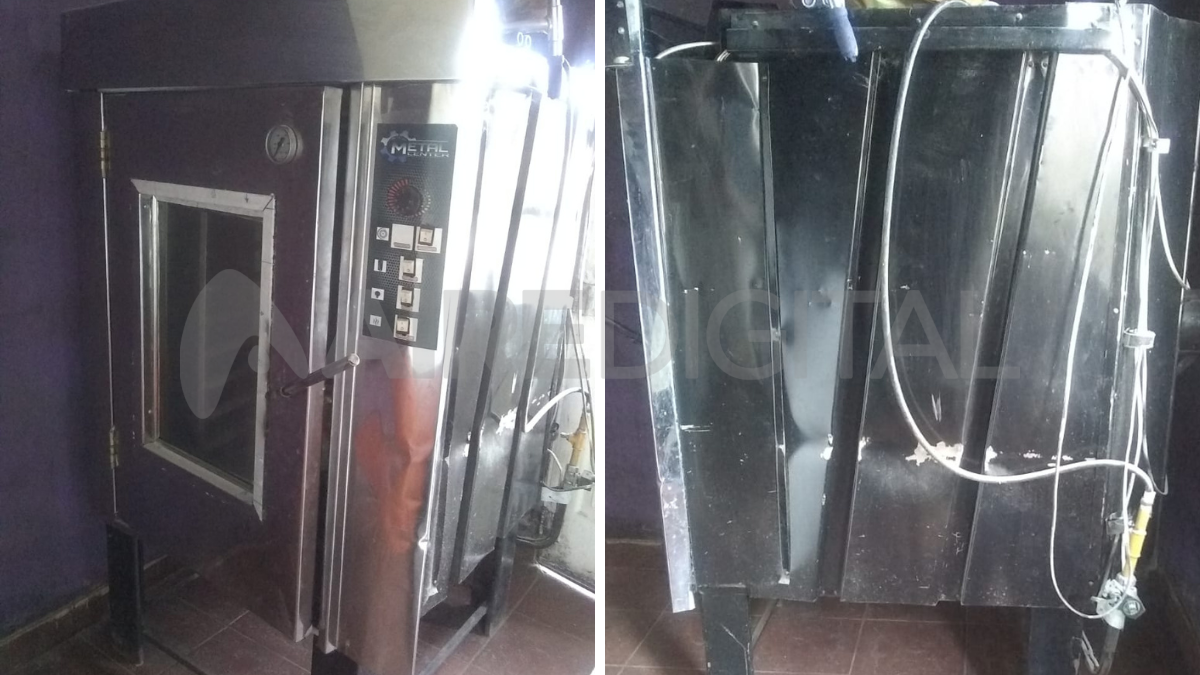 Santa Rosa de Calchines. Los repartidores entraron por una ventana al horno nuevo y lo aboyaron por completo. Santa Rosa de Calchines. Los repartidores entraron por una ventana al horno nuevo y lo aboyaron por completo.