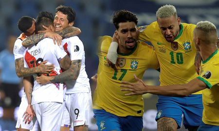 Brasil y Perú juegan este lunes para intentar llegar a la final de la Copa América 2021. Brasil y Perú juegan este lunes para intentar llegar a la final de la Copa América 2021.
