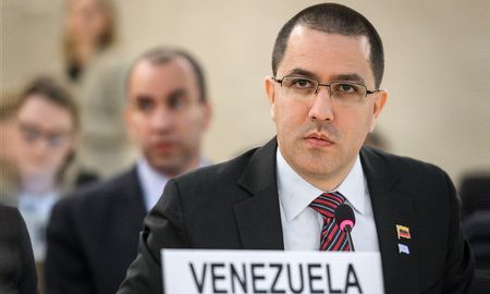 El canciller del régimen de Nicolás Maduro, Jorge Arreaza. El canciller del régimen de Nicolás Maduro, Jorge Arreaza.