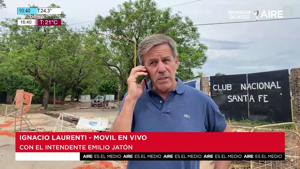 Jatón supervisó el trabajo de las cuadrillas este sábado