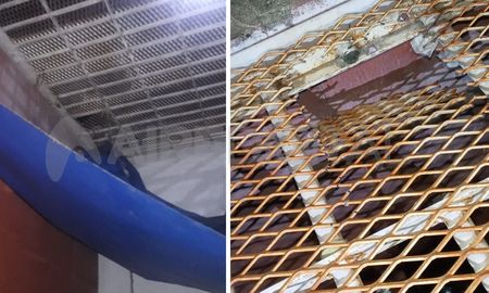 Presos rompieron parte del enrejado de la Comisaría N° 12 de Santo Tomé. Presos rompieron parte del enrejado de la Comisaría N° 12 de Santo Tomé.