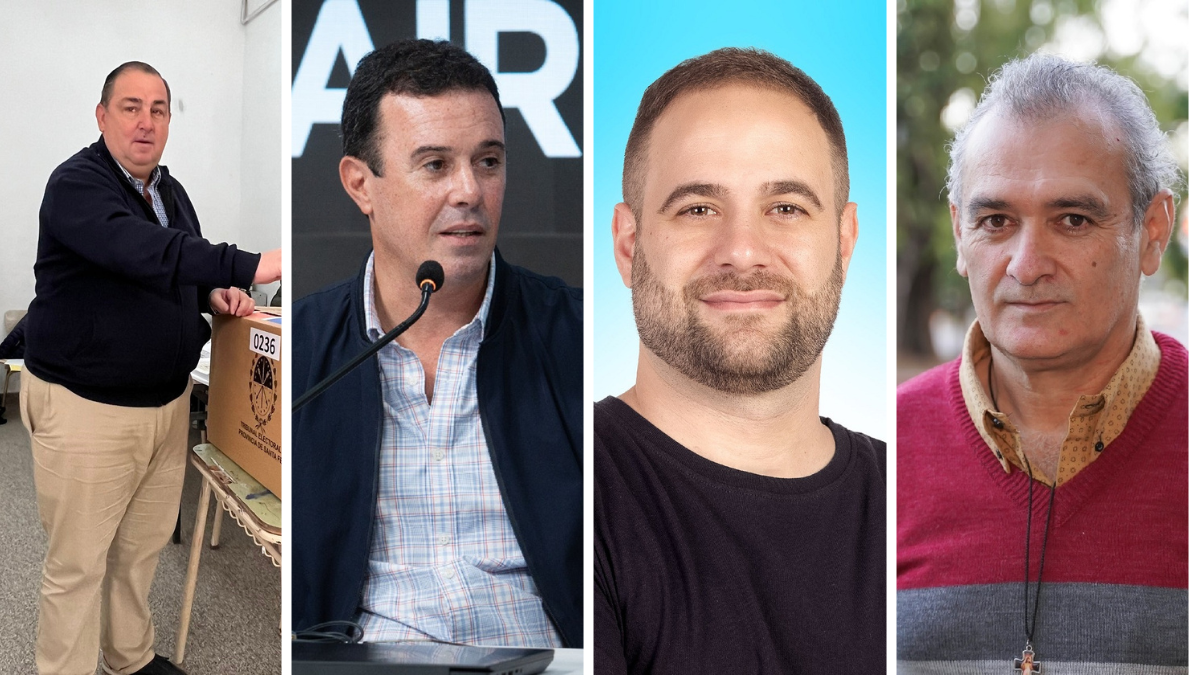 Poletti, Martínez Kerz, Fullini y Fratte, los cuatro candidatos a intendente de Santa Fe. Poletti, Martínez Kerz, Fullini y Fratte, los cuatro candidatos a intendente de Santa Fe. 