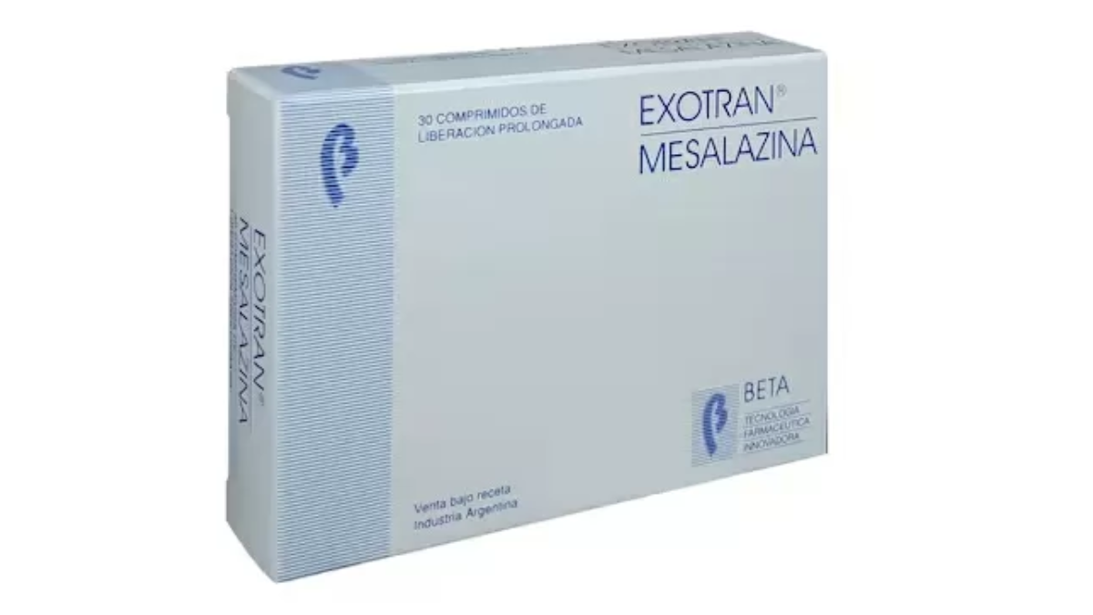 EXOTRAN (Mesalazina 500 mg, Certificado Nº 53.080)