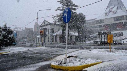 Increíble: nieva en Ushuaia, a un día del comienzo de la temporada de verano