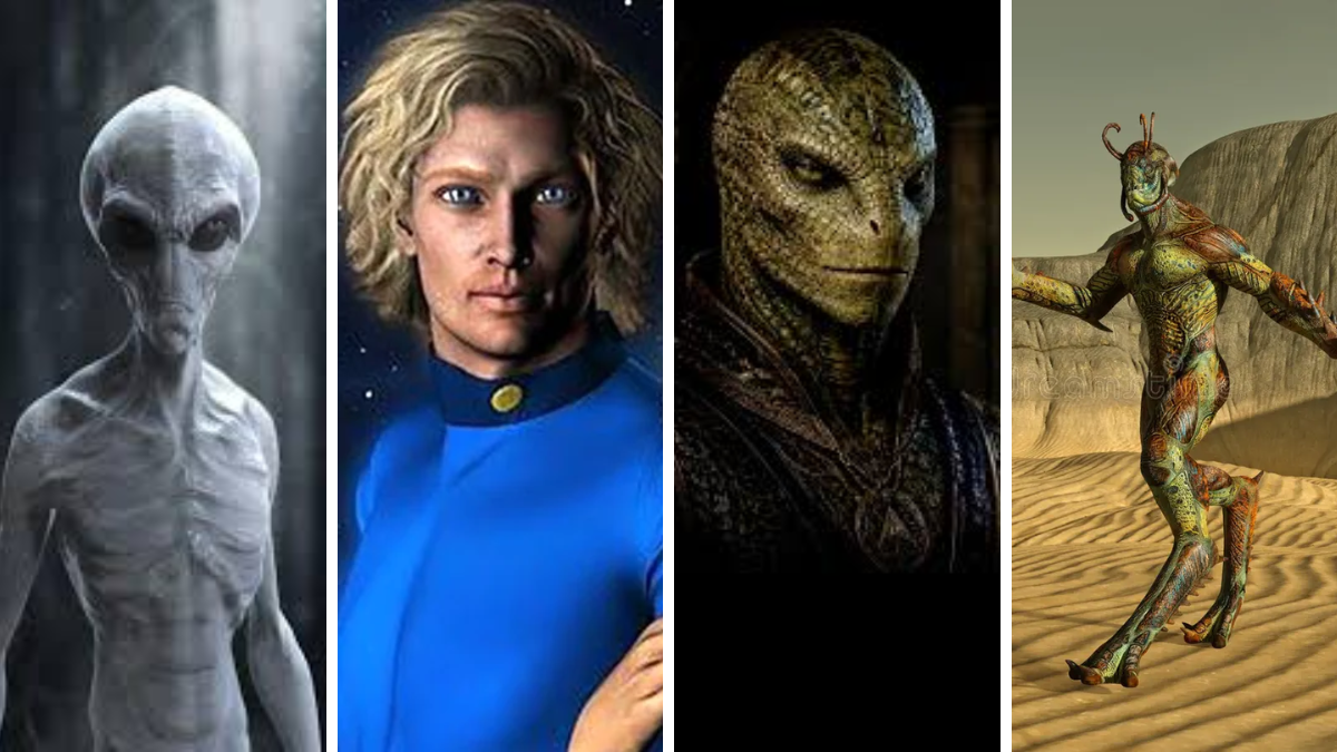 Ilustración representativa de los diferentes tipos de extraterrestres identificados por exmiembros de las agencias de inteligencia. Ilustración representativa de los diferentes tipos de extraterrestres identificados por exmiembros de las agencias de inteligencia.