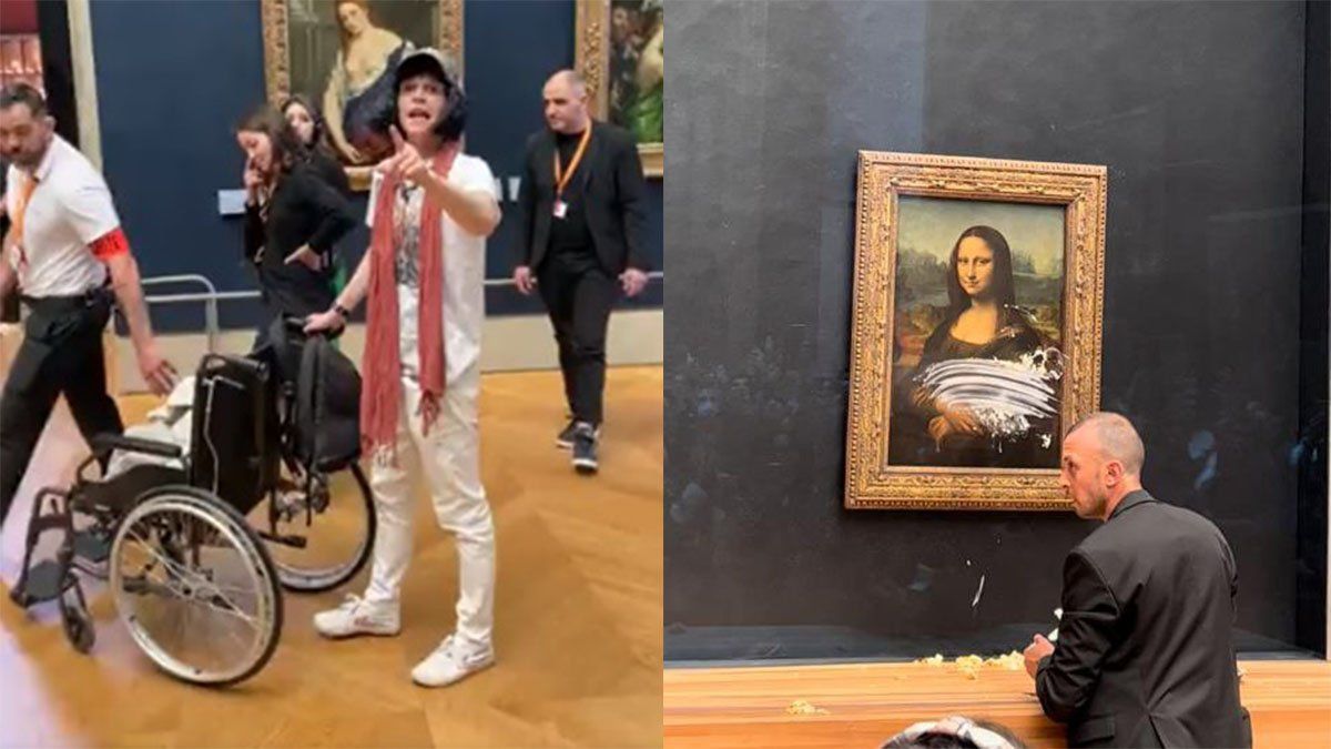 El responsable del acto vandálico se desplazaba en silla de ruedas e iba disfrazado con una peluca negra y gorra.