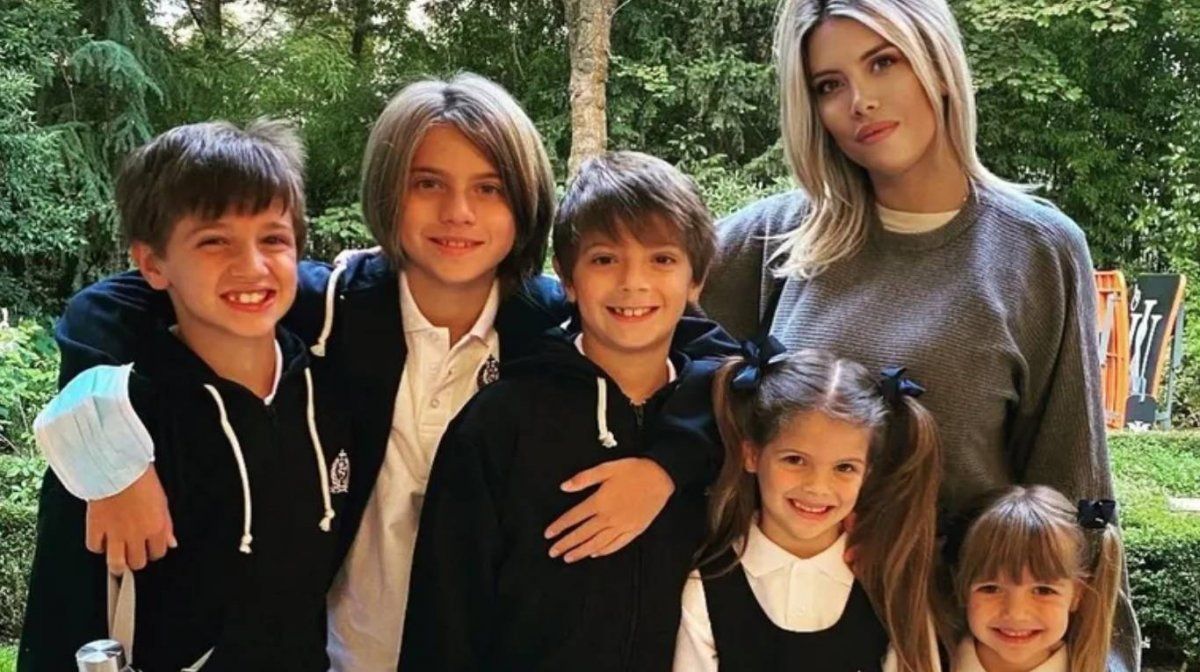 Wanda Nara tiene cinco hijos.
