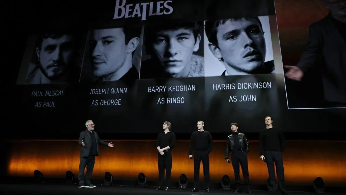 Paul Mescal, Barry Keoghan, Joseph Quinn y Harris Dickinson interpretarán a los cuatro miembros de Los Beatles. Paul Mescal, Barry Keoghan, Joseph Quinn y Harris Dickinson interpretarán a los cuatro miembros de Los Beatles.
