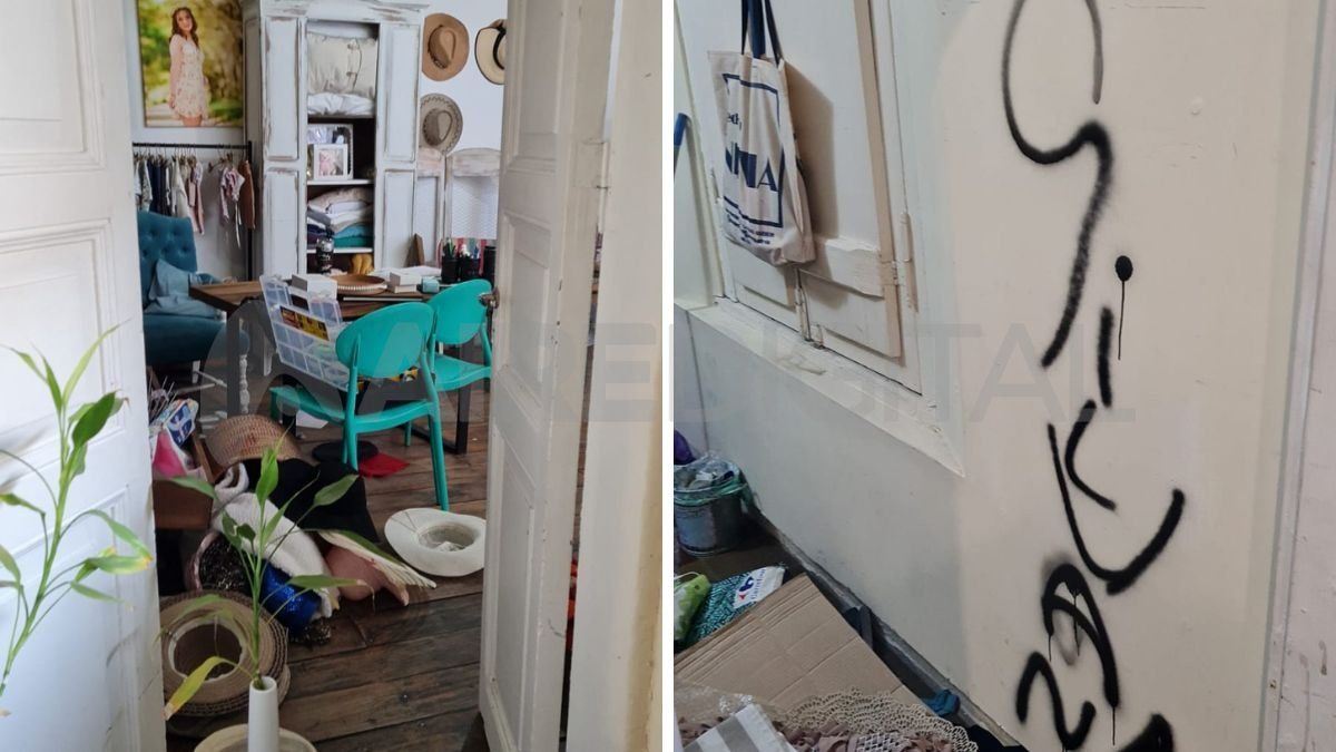 Silvana Moreno se encontró este martes con su estudio fotográfico dado vuelta.