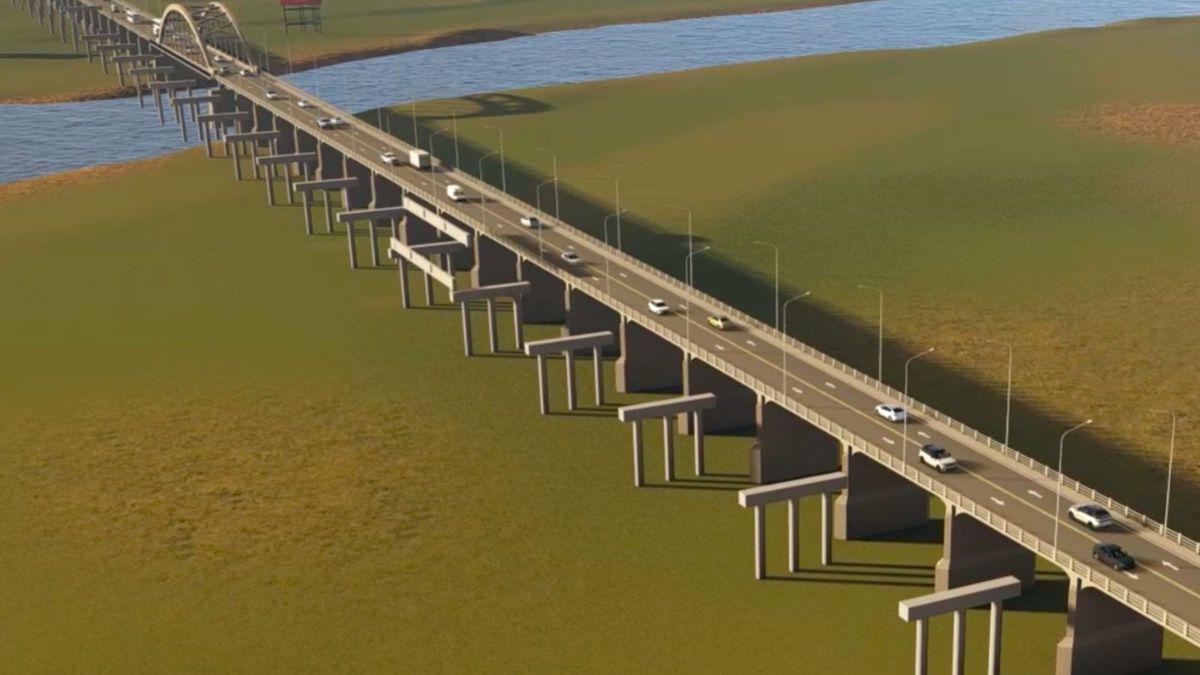 Se espera que en septiembre estén construidos más de la mitad de los pilotes del nuevo puente Santa Fe - Santo Tomé.