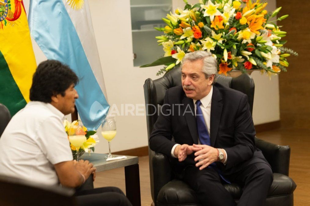 Alberto&nbsp;Fern&aacute;ndez se reuni&oacute; con Evo Morales durante su &uacute;ltima visita a Bolivia