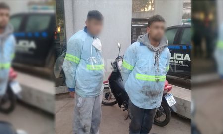 Los ladrones son menores de edad y fueron detenidos este viernes tras una persecusión policial. Los ladrones son menores de edad y fueron detenidos este viernes tras una persecusión policial.