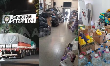 Las donaciones que se reunieron en distintos puntos de la ciudad de Santa Fe ya salieron rumbo a Bahía Blanca. Las donaciones que se reunieron en distintos puntos de la ciudad de Santa Fe ya salieron rumbo a Bahía Blanca.