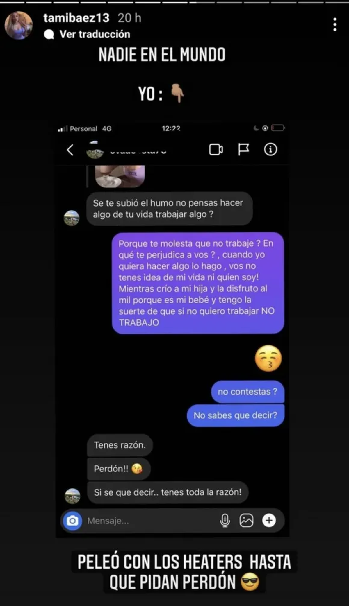La novia de L-Gante se cruz&oacute; con un seguidor.
