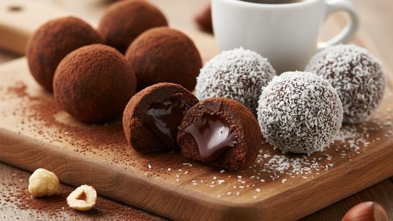 Trufas tipo bombón sin horno: receta fácil con 4 ingredientes y listo en 20 minutos