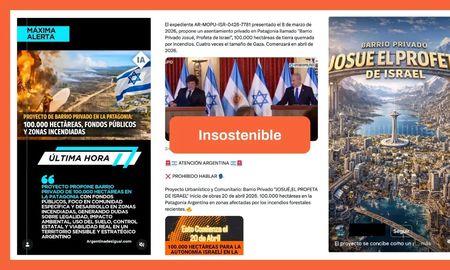 no hay evidencia de un supuesto barrio privado para refugiados israelies en la patagonia no hay evidencia de un supuesto barrio privado para refugiados israelies en la patagonia