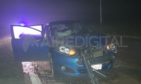El tren delantero quedó completamente destruido. El tren delantero quedó completamente destruido.
