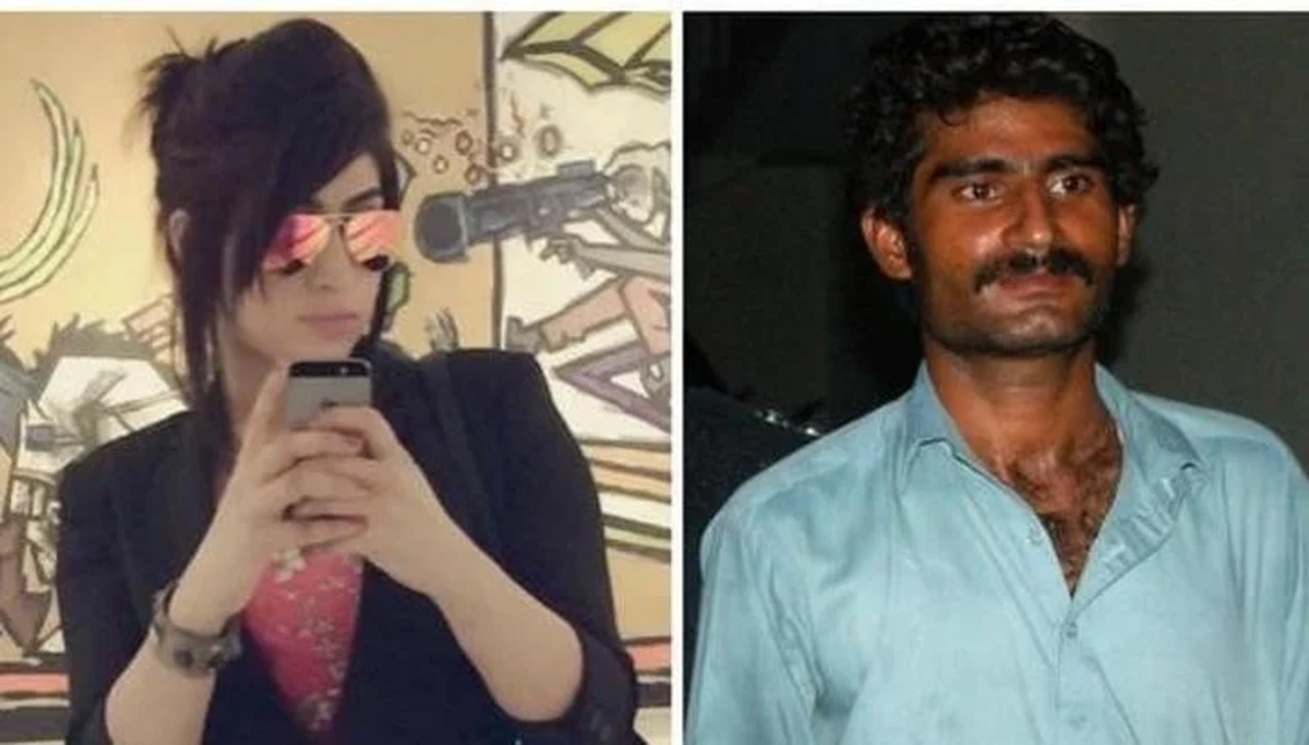 Qandeel y su hermano, que la asesin&oacute;.