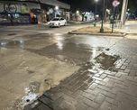 Una importante pérdida de agua afecta la rotonda de J.J. Paso y Zavalla en Santa Fe. Una importante pérdida de agua afecta la rotonda de J.J. Paso y Zavalla en Santa Fe.